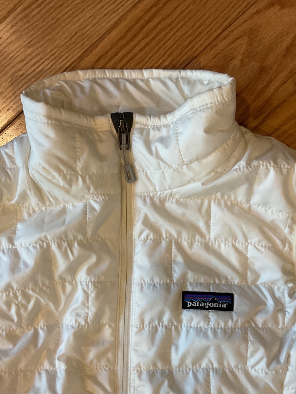 Patagonia Women's Nano Puff Lightweight Quilted Vest cream medium Gorpcore EUC - Picture 6 of 14